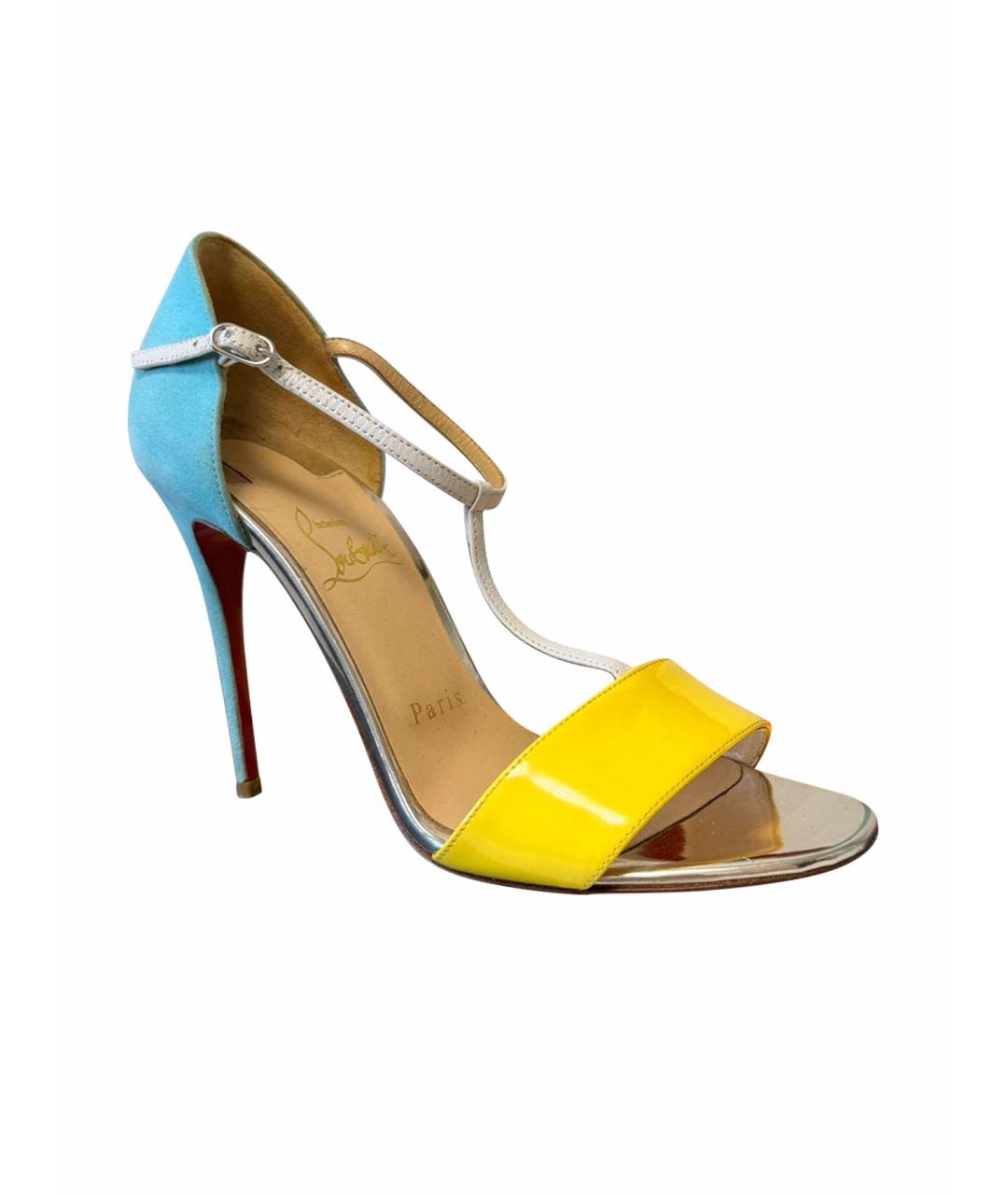 CHRISTIAN LOUBOUTIN Мульти кожаные босоножки, фото 1