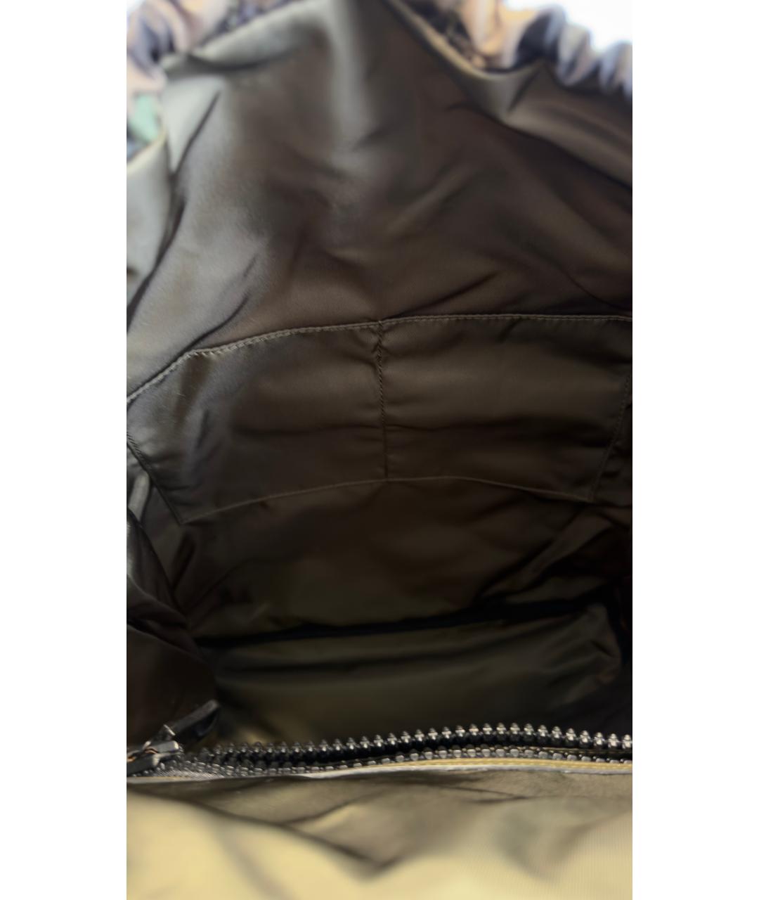 VALENTINO Хаки тканевый рюкзак, фото 4