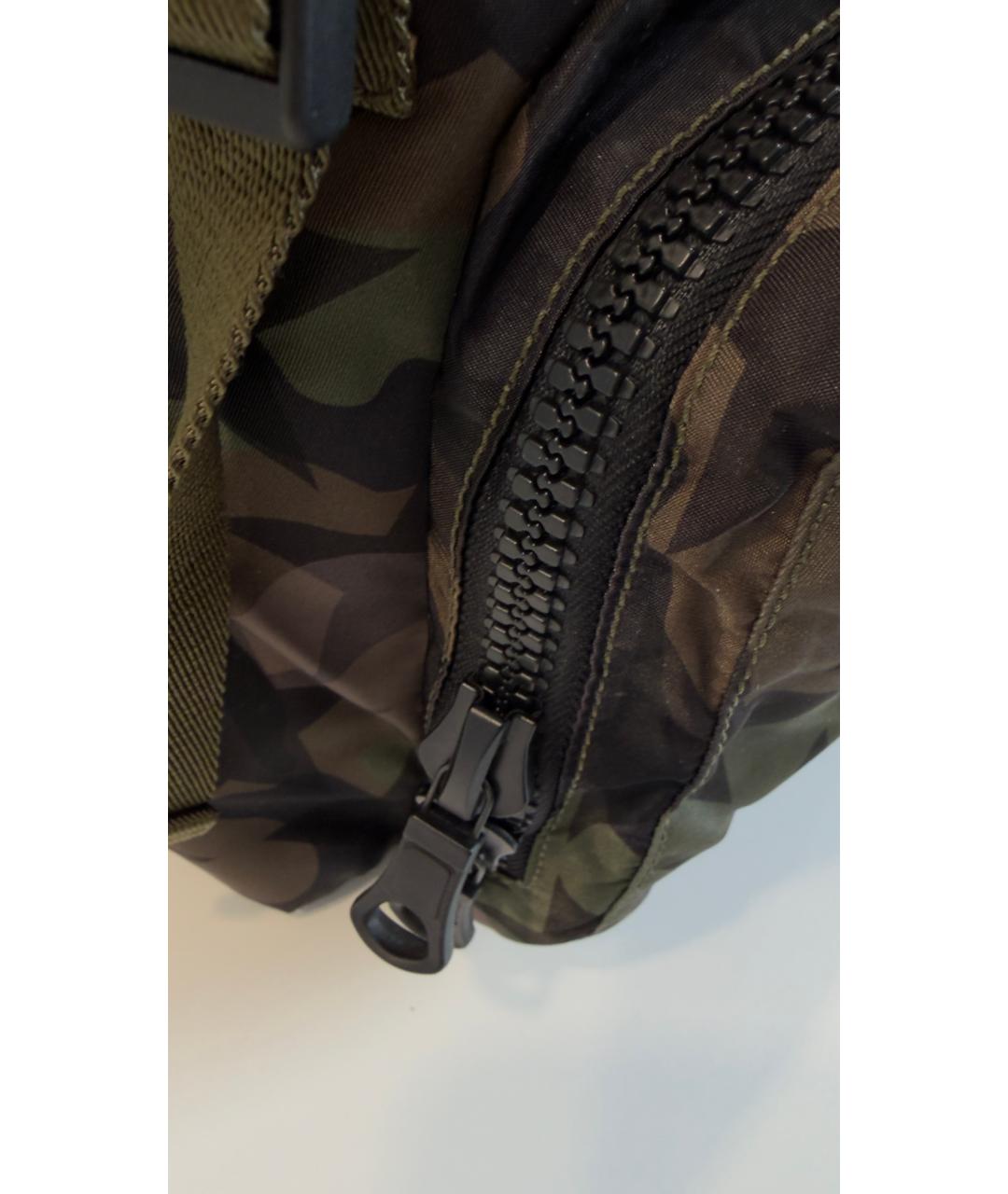 VALENTINO Хаки тканевый рюкзак, фото 7