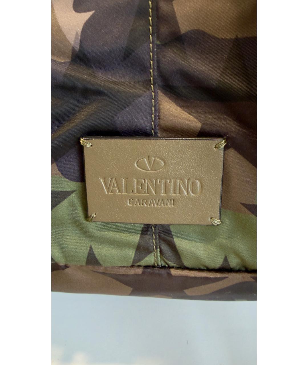 VALENTINO Хаки тканевый рюкзак, фото 6