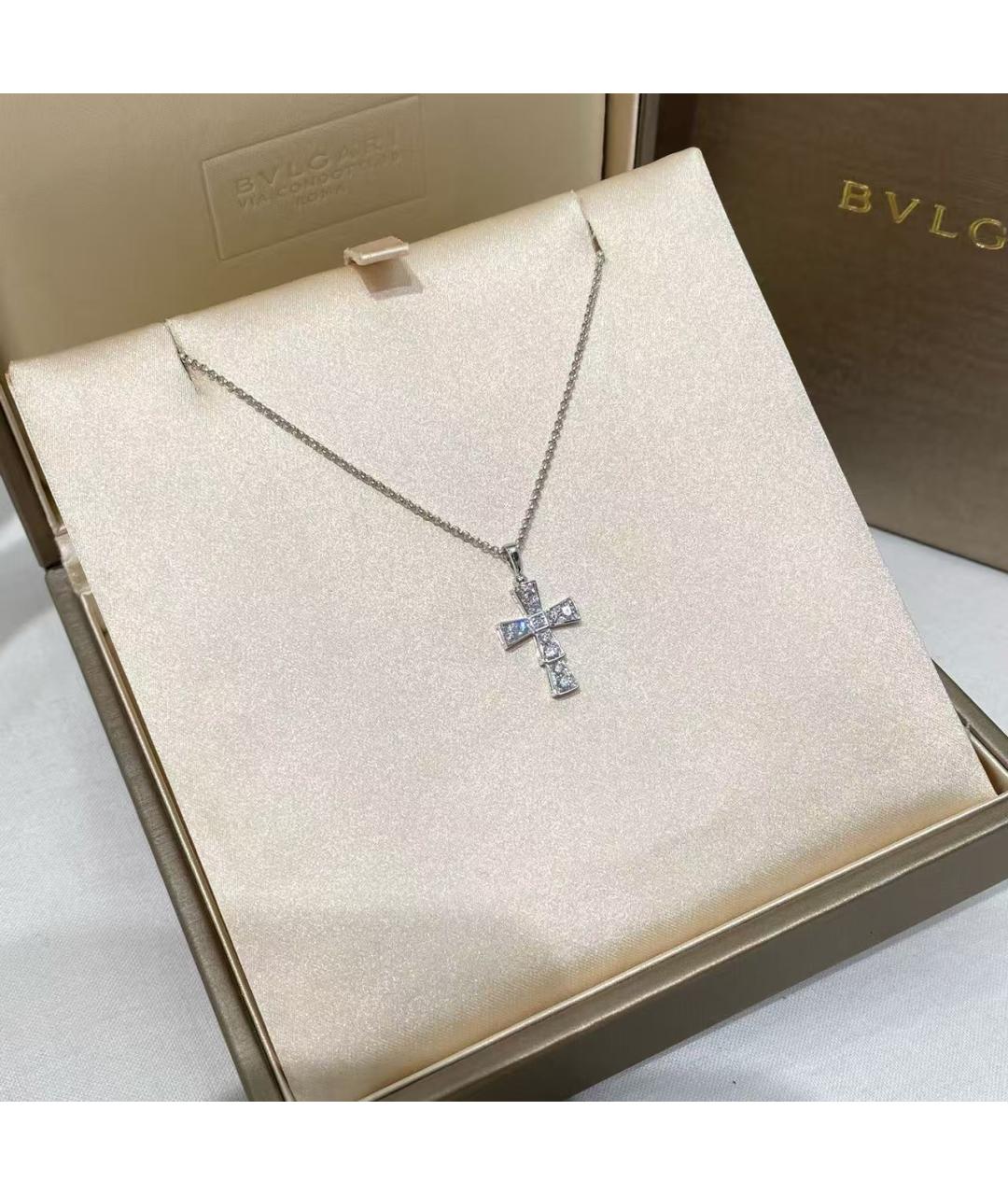 BVLGARI Серебряная подвеска из белого золота, фото 5