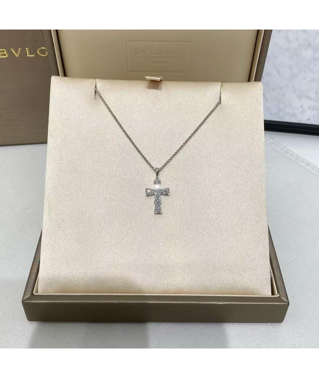 BVLGARI Серебряная подвеска из белого золота, фото 3