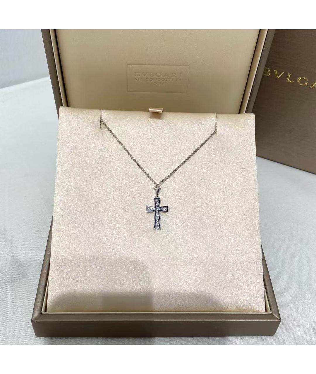 BVLGARI Серебряная подвеска из белого золота, фото 6