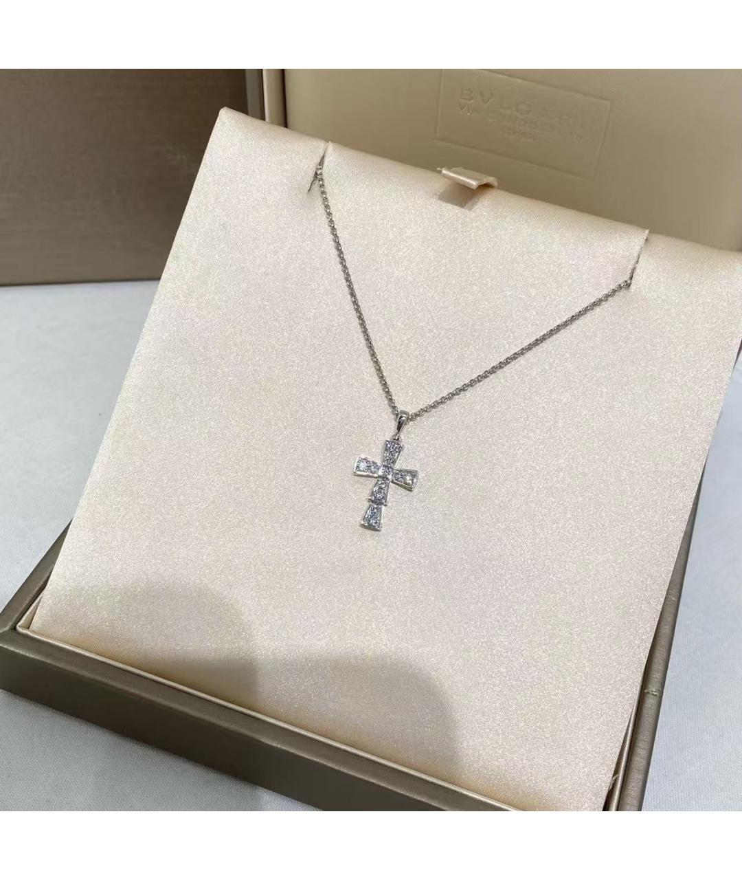 BVLGARI Серебряная подвеска из белого золота, фото 4