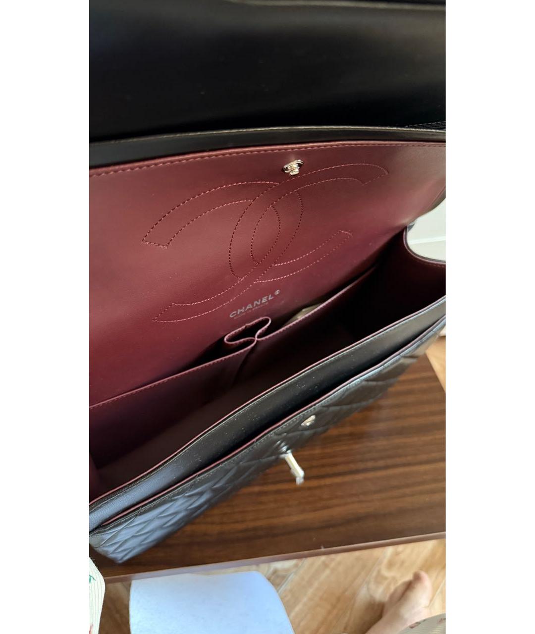 CHANEL Черная кожаная сумка через плечо, фото 5