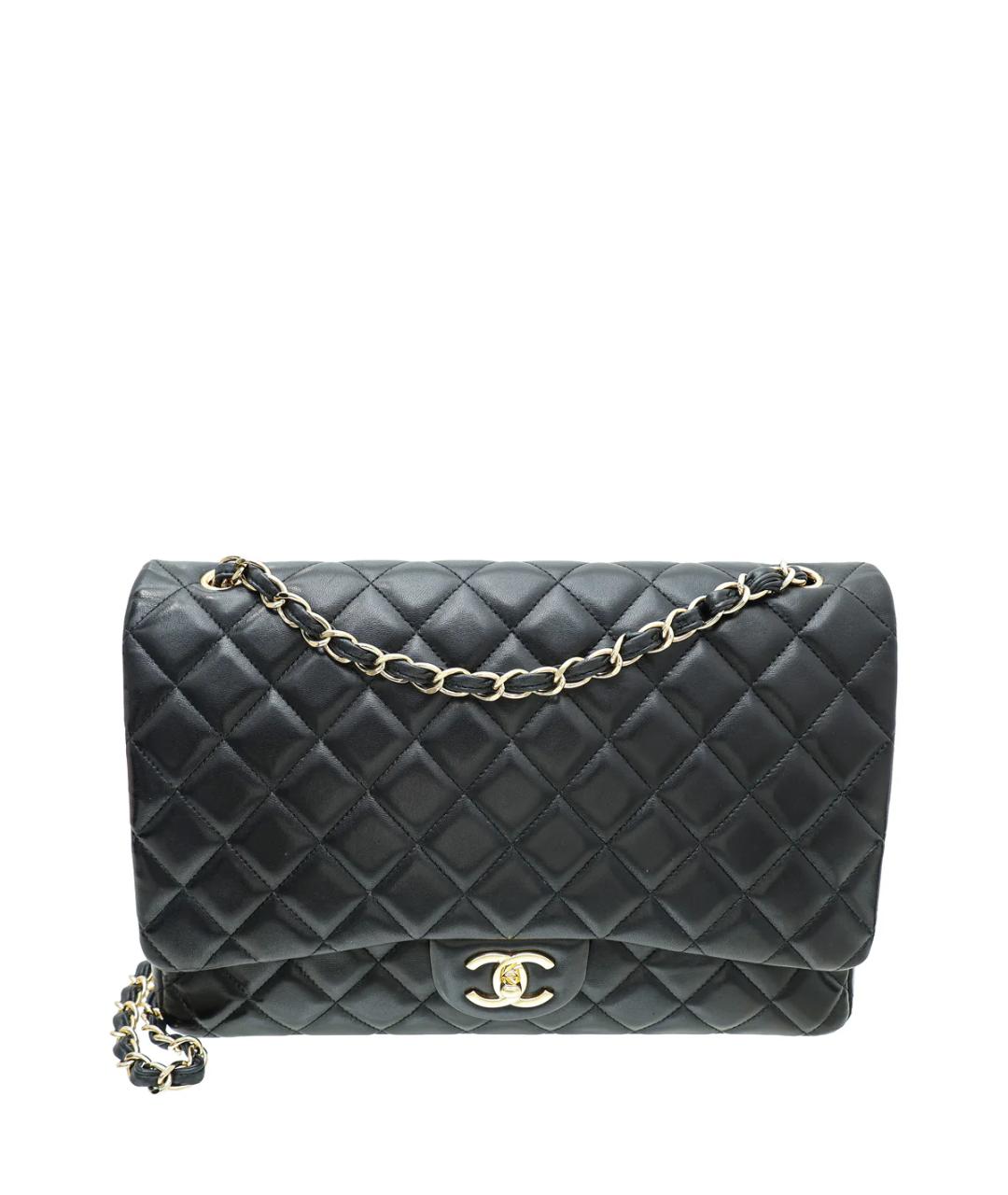 CHANEL Черная кожаная сумка через плечо, фото 1