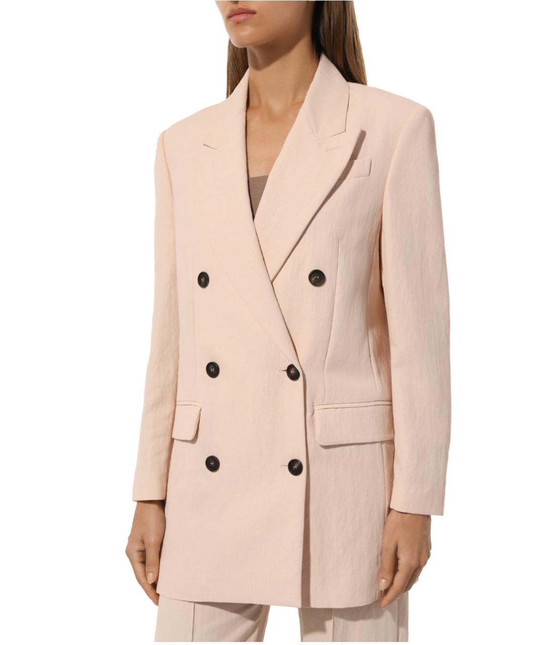 BRUNELLO CUCINELLI Розовый вискозный жакет/пиджак, фото 3