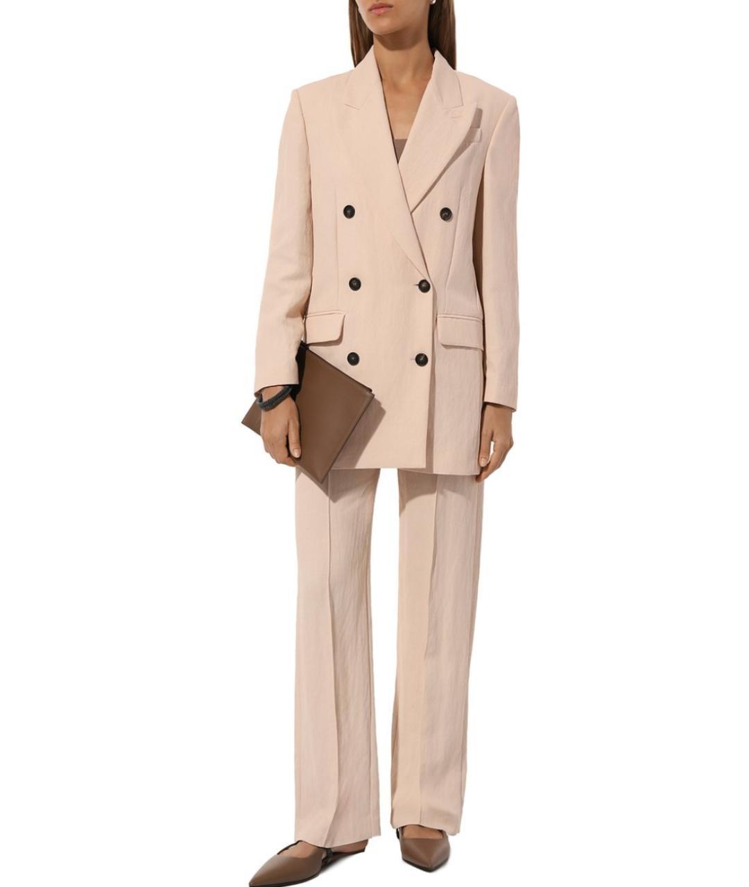 BRUNELLO CUCINELLI Розовый вискозный жакет/пиджак, фото 4