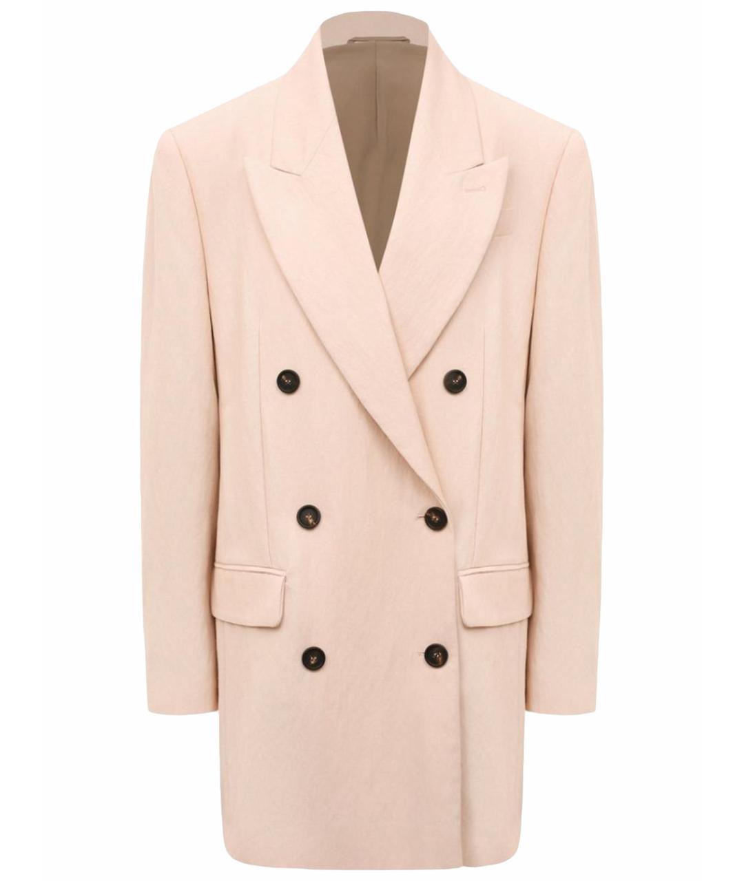 BRUNELLO CUCINELLI Розовый вискозный жакет/пиджак, фото 1