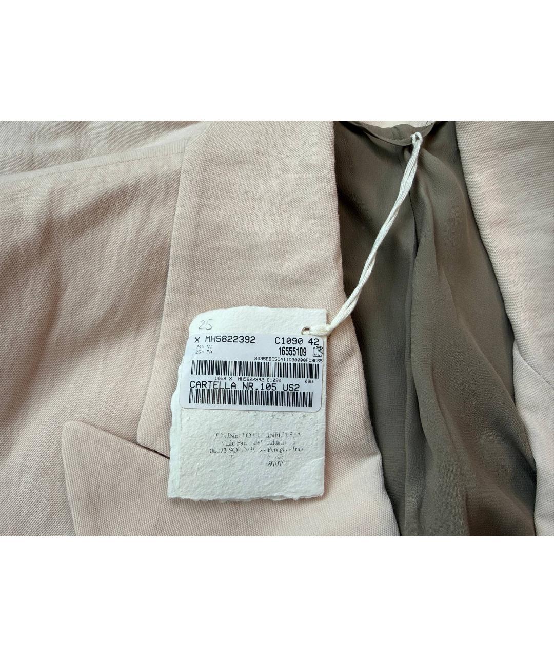 BRUNELLO CUCINELLI Розовый вискозный жакет/пиджак, фото 7