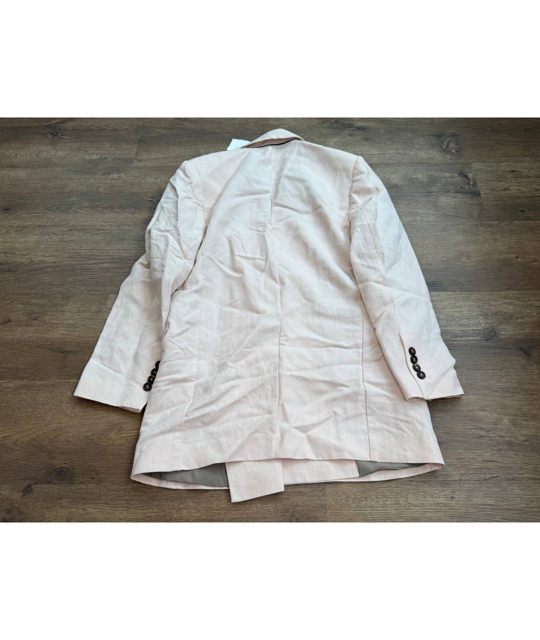 BRUNELLO CUCINELLI Розовый вискозный жакет/пиджак, фото 6