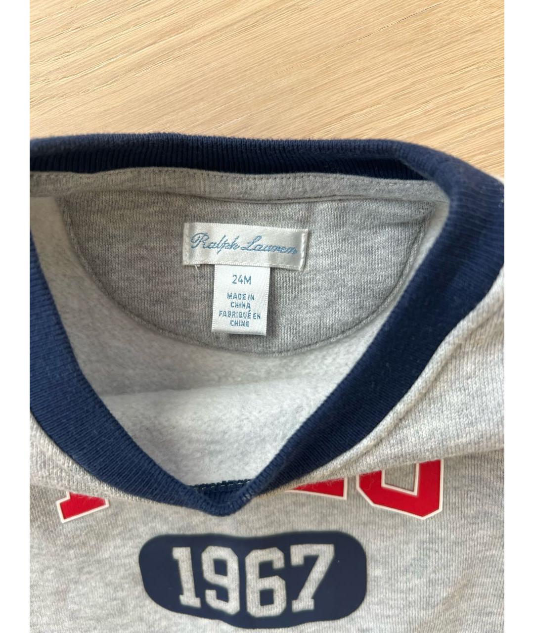 RALPH LAUREN Серый хлопковый комплект, фото 3