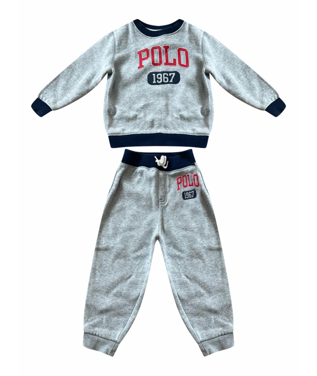 RALPH LAUREN Серый хлопковый комплект, фото 1