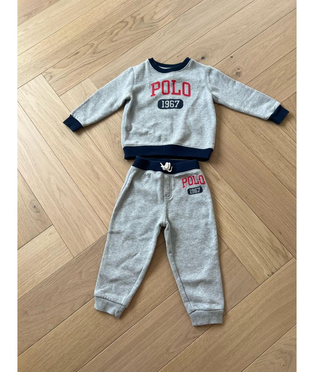 RALPH LAUREN Серый хлопковый комплект, фото 5
