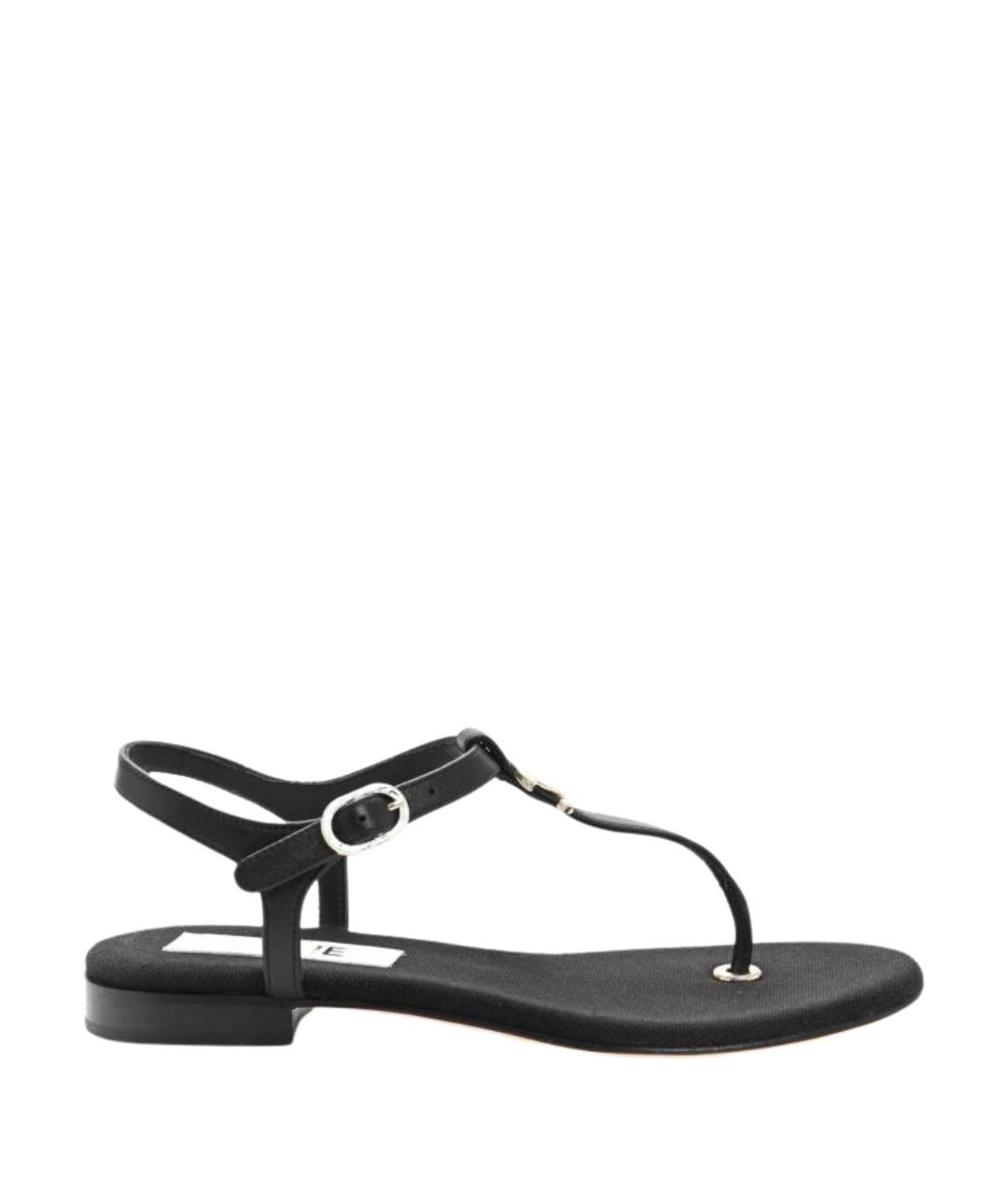 CHANEL Черные босоножки, фото 1