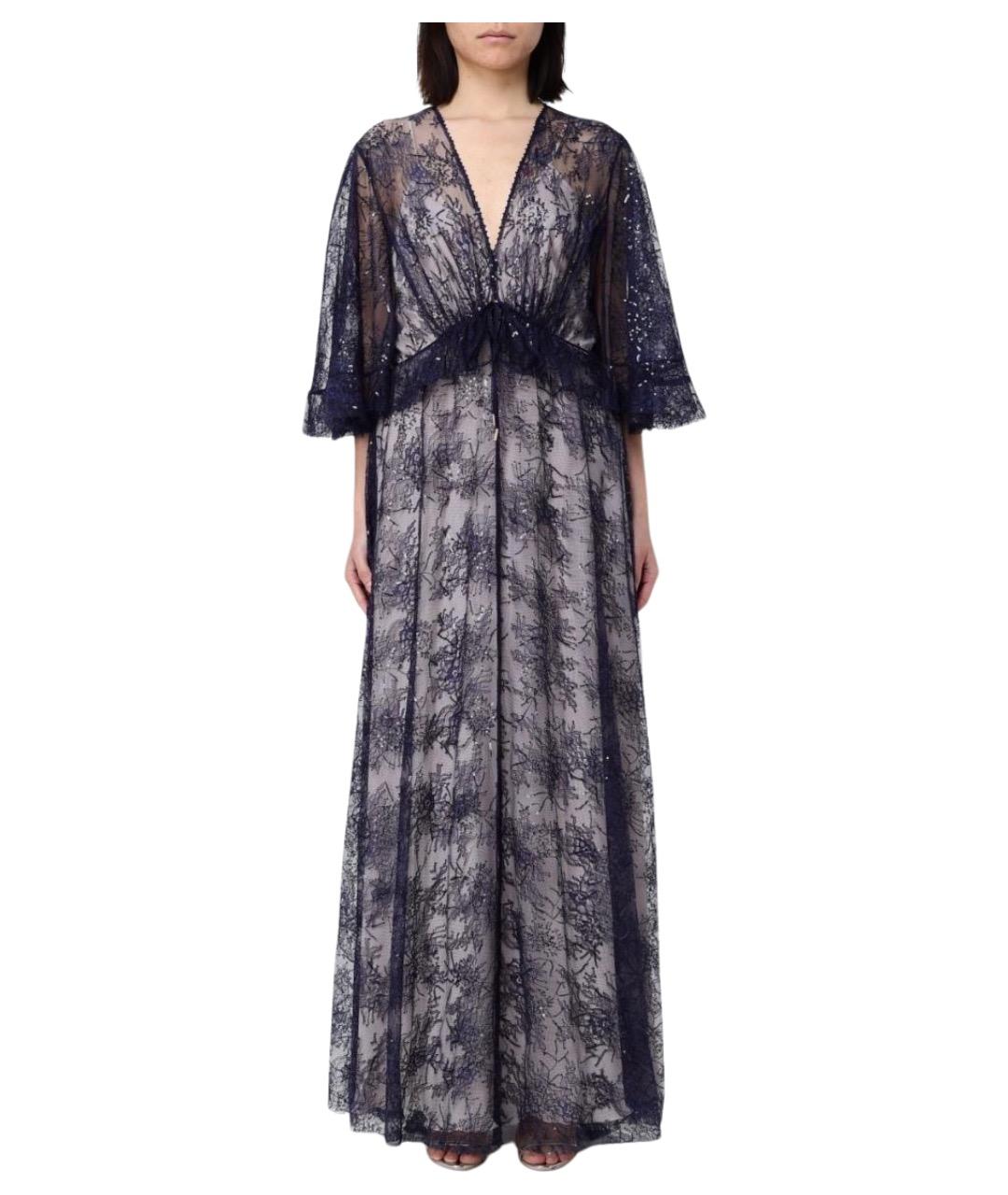 ALBERTA FERRETTI Синее вечернее платье, фото 1