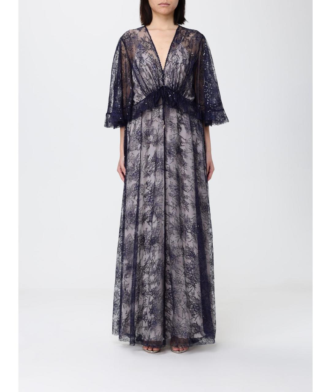 ALBERTA FERRETTI Синее вечернее платье, фото 5