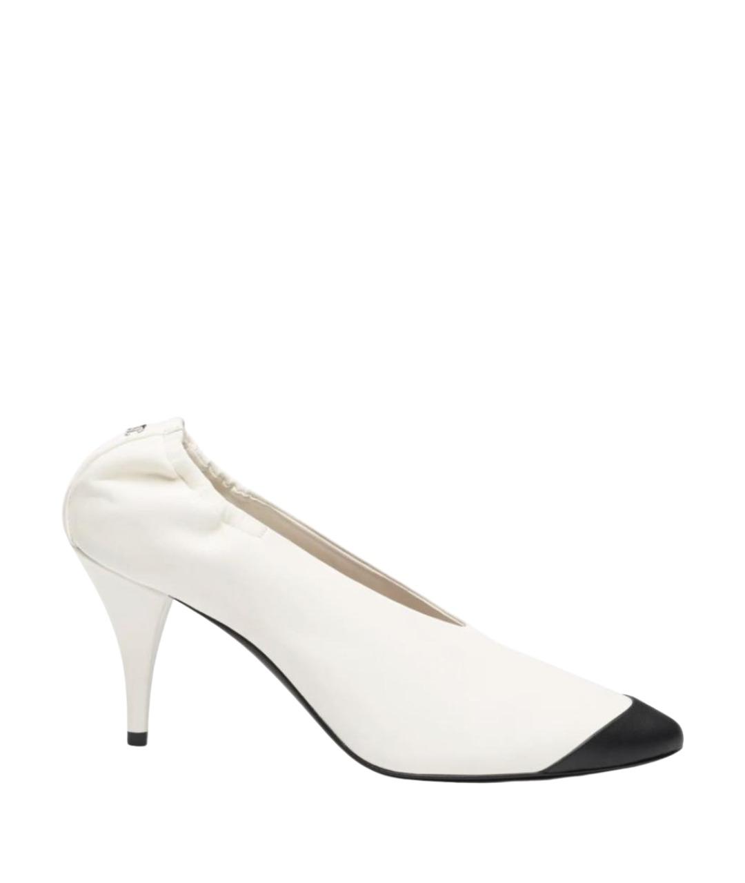 CHANEL Белые кожаные туфли, фото 1