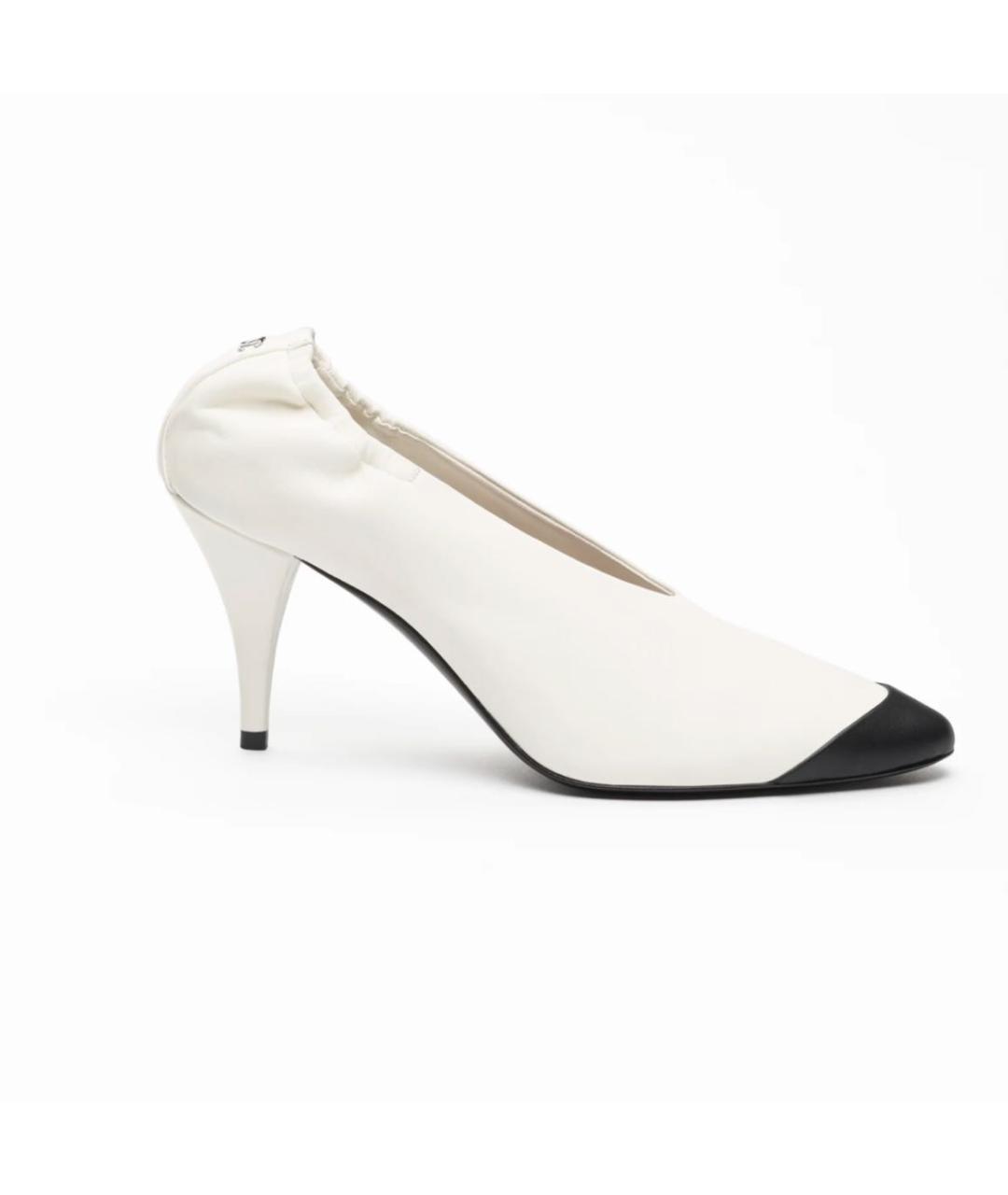 CHANEL Белые кожаные туфли, фото 8