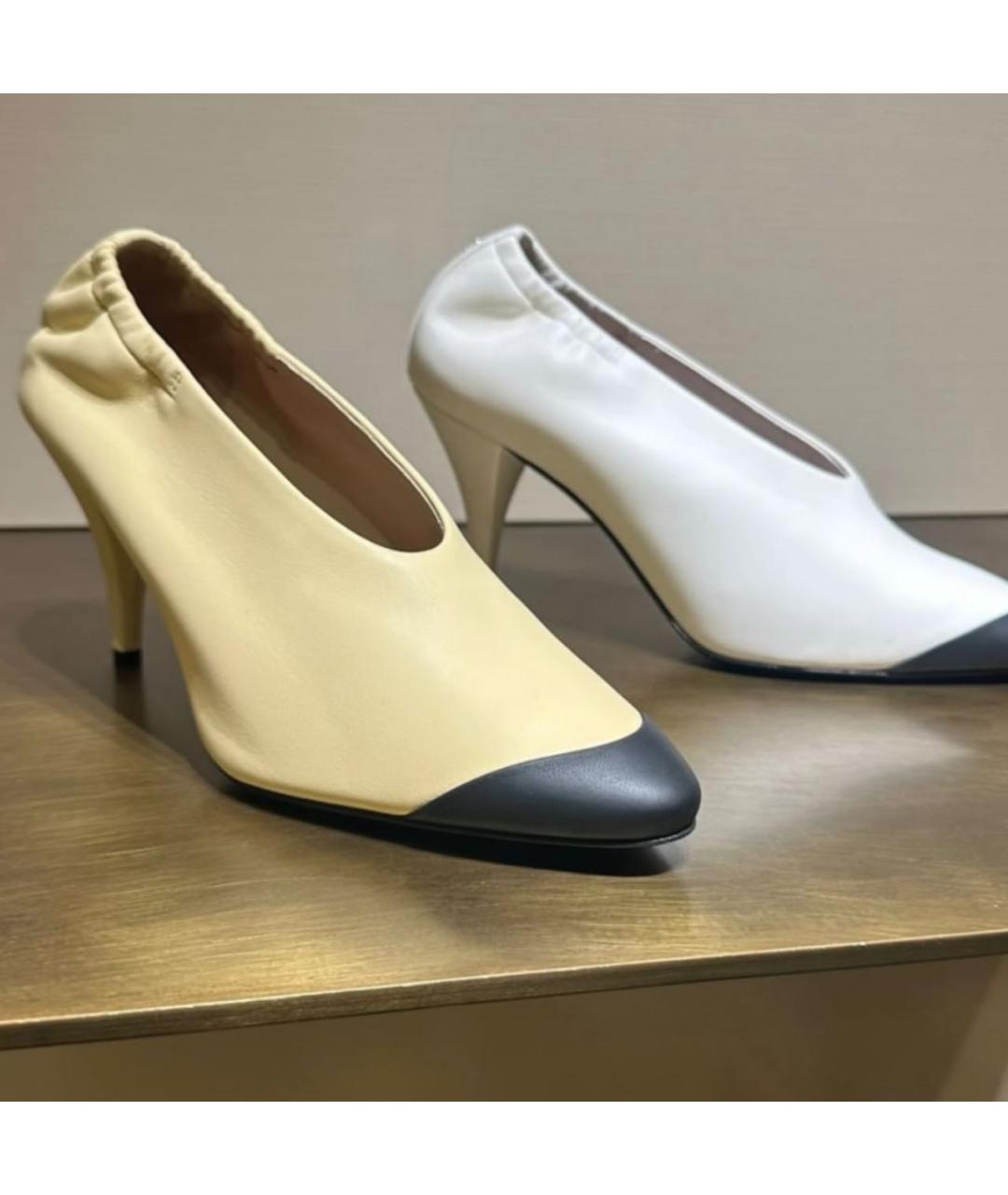 CHANEL Белые кожаные туфли, фото 6