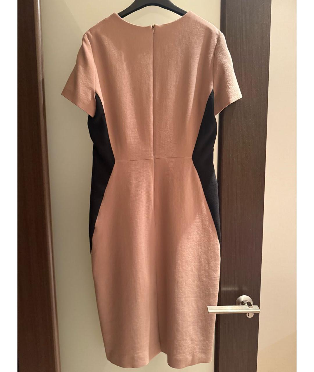 MAX MARA STUDIO Бежевое шерстяное повседневное платье, фото 2