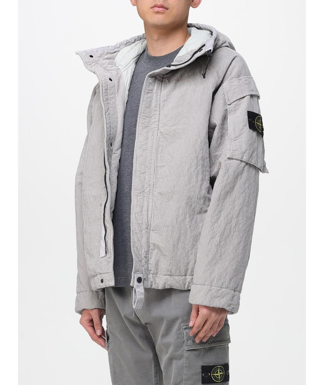 STONE ISLAND Серая куртка, фото 4
