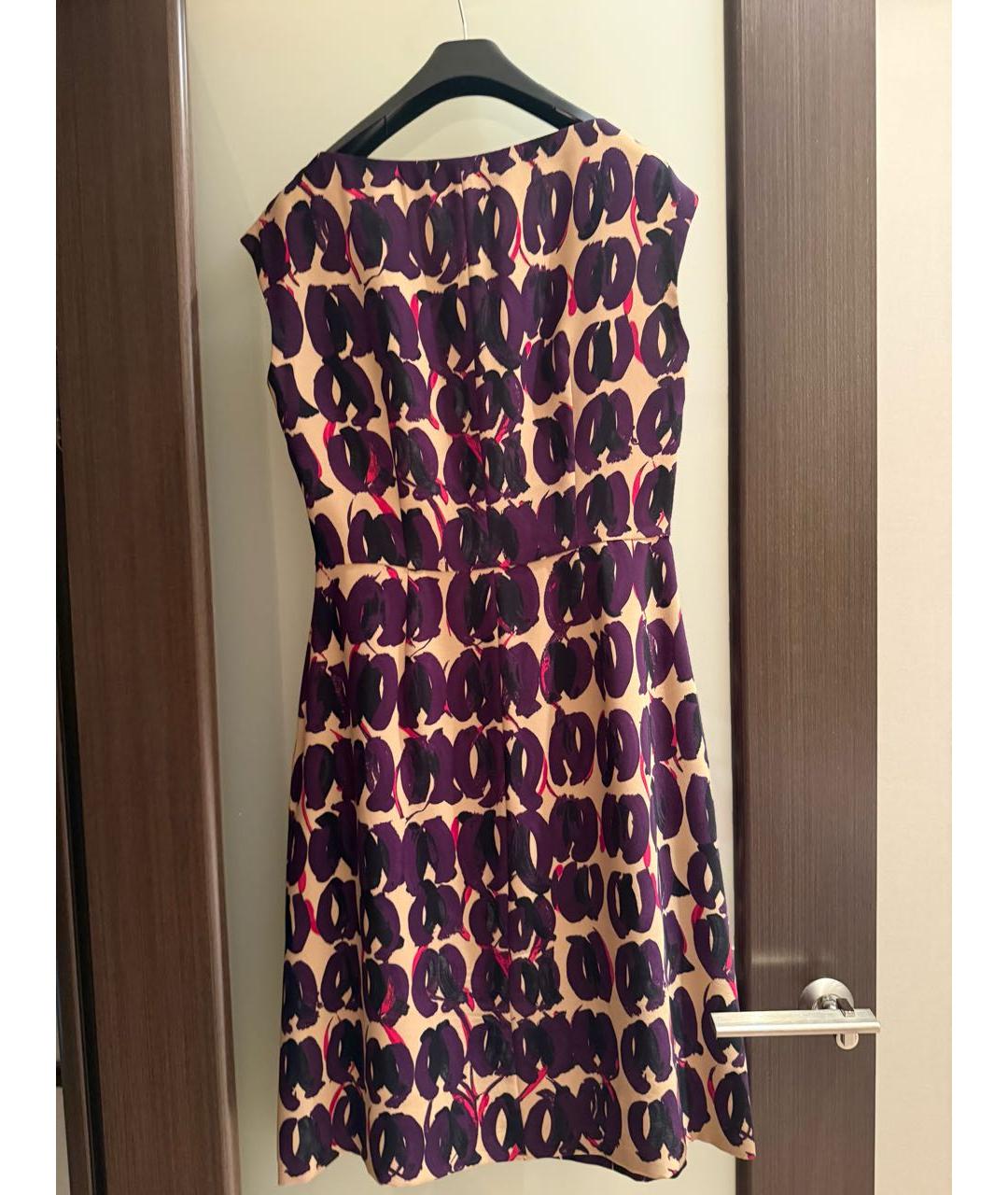 WEEKEND MAX MARA Фиолетовое вискозное повседневное платье, фото 2