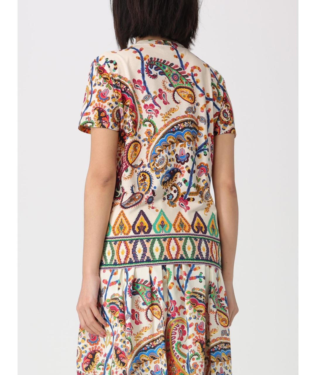 ETRO Мульти хлопковая футболка, фото 3