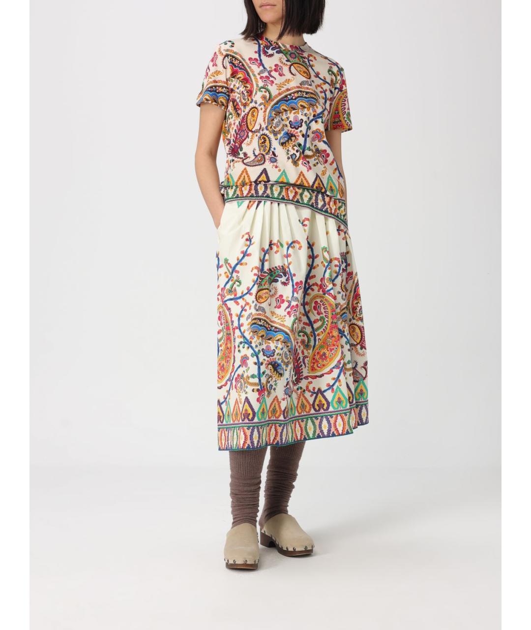 ETRO Мульти хлопковая футболка, фото 2