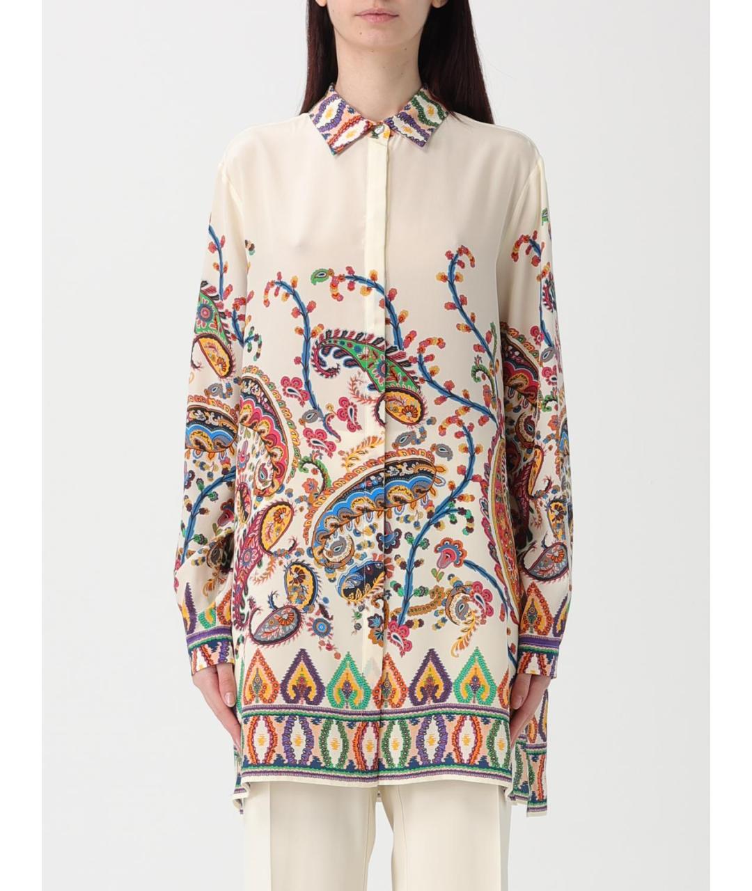 ETRO Мульти шелковая рубашка, фото 6