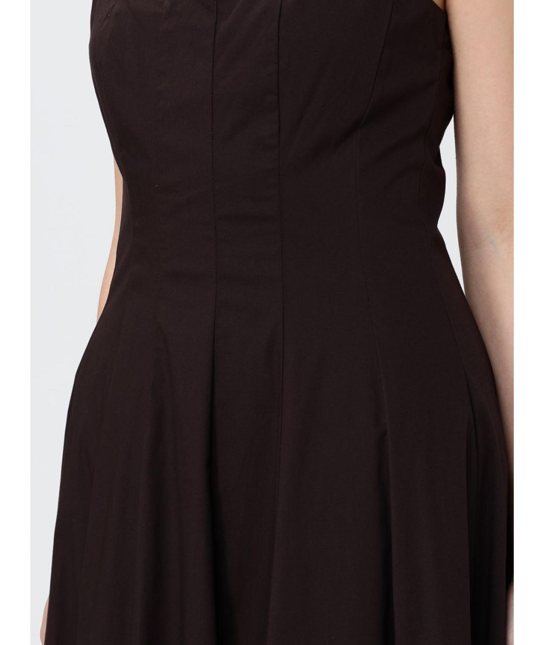 STAUD Коричневое повседневное платье, фото 3