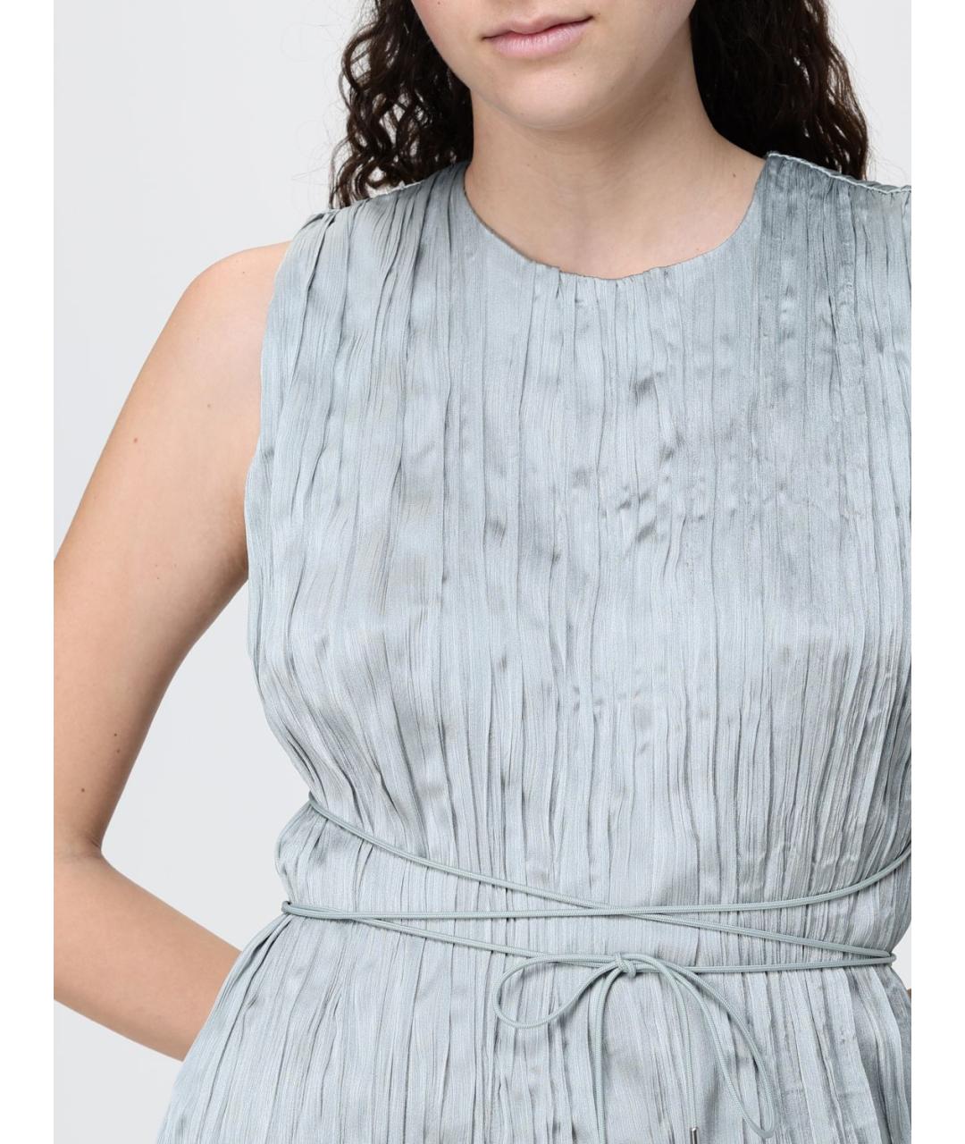 STAUD Салатовыое полиэстеровое повседневное платье, фото 3