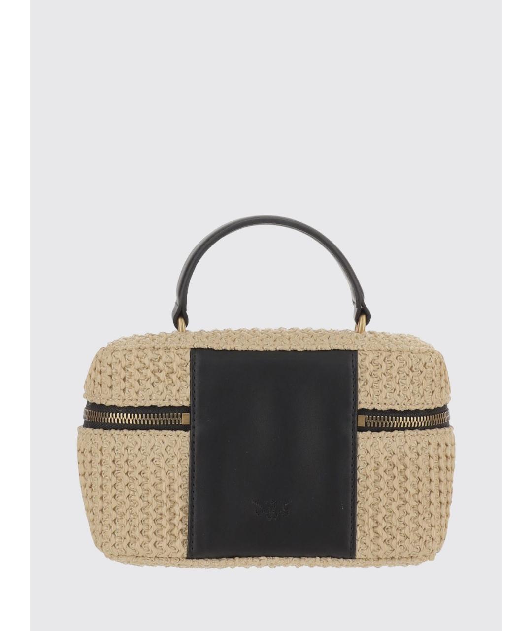 PINKO Бежевая сумка с короткими ручками, фото 2