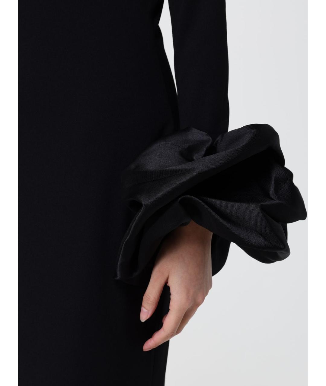 SOLACE LONDON Черное полиэстеровое вечернее платье, фото 3