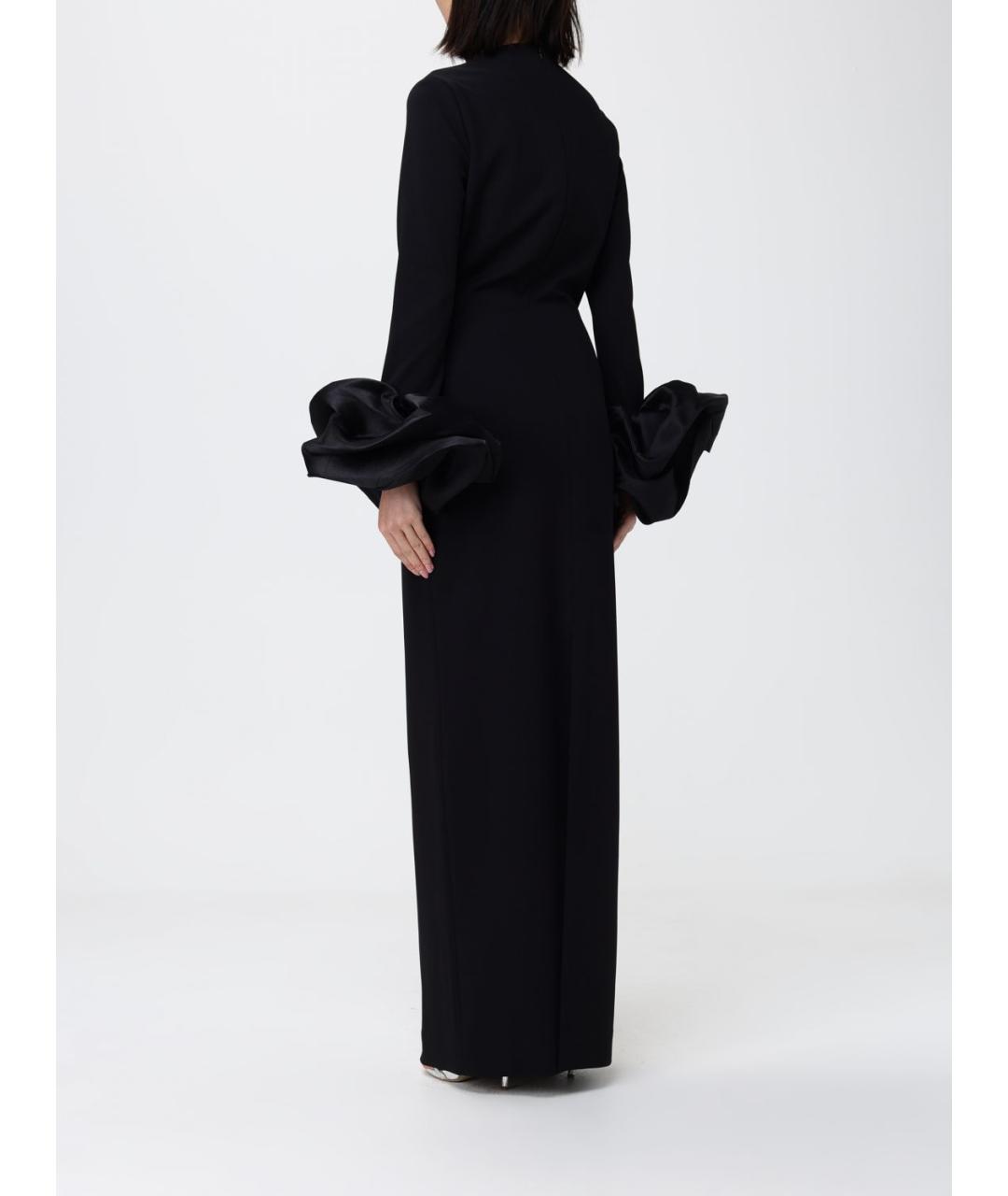 SOLACE LONDON Черное полиэстеровое вечернее платье, фото 2