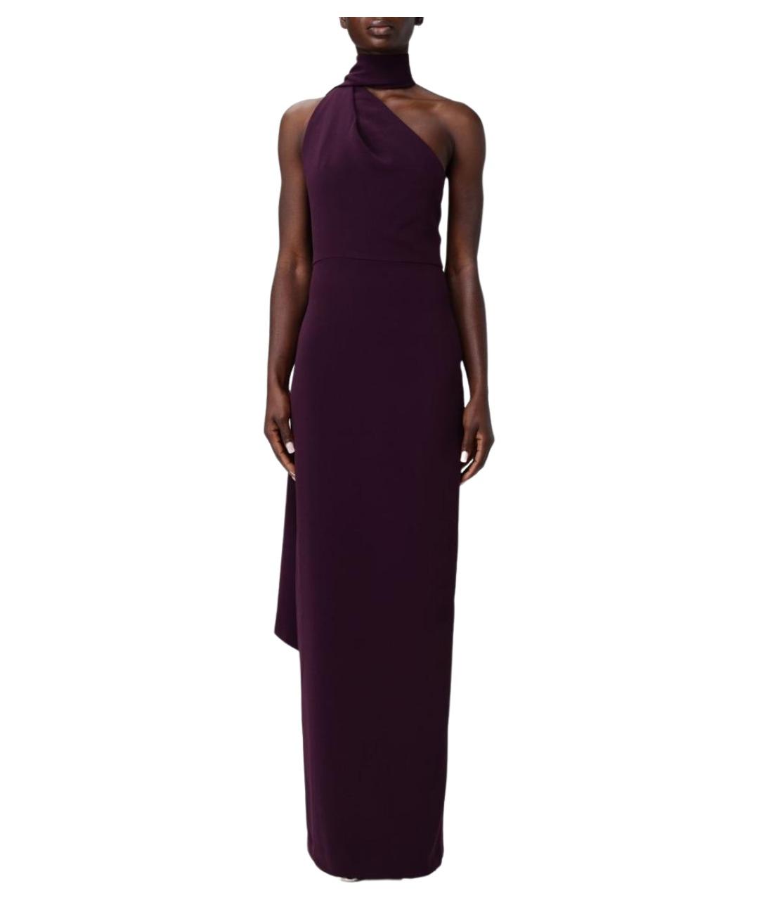 SOLACE LONDON Фиолетовое полиэстеровое вечернее платье, фото 1