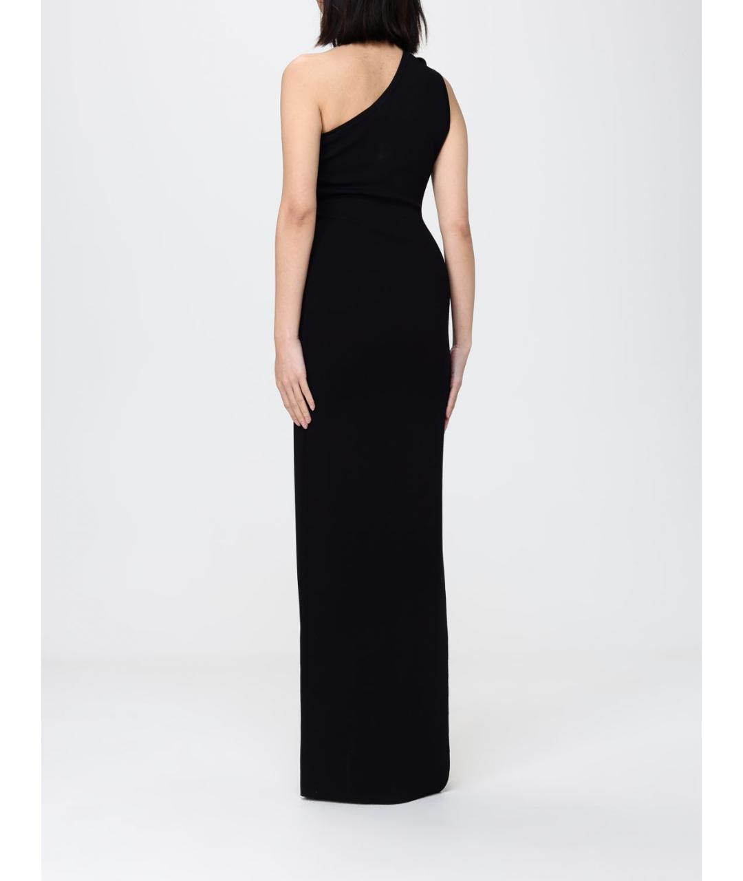 ELISABETTA FRANCHI Черное вискозное платье, фото 2