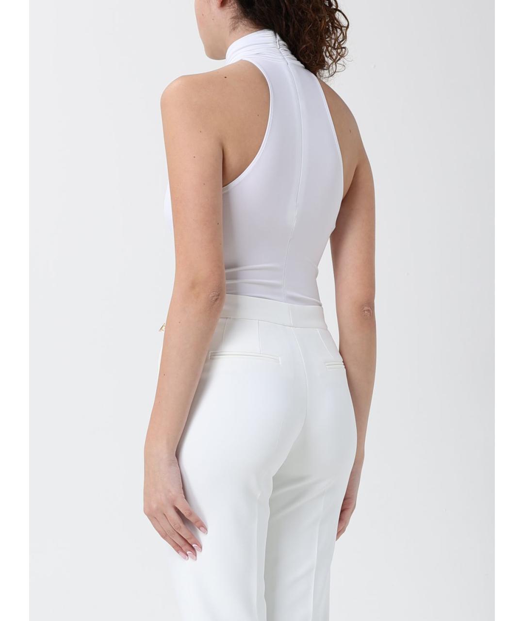 ELISABETTA FRANCHI Бежевая вискозная майка, фото 3