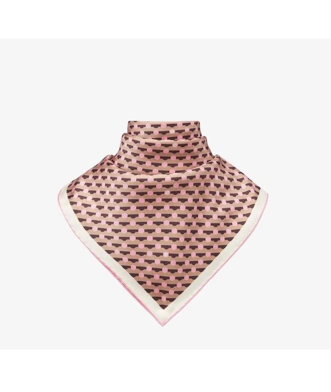 FENDI Мульти шелковый платок, фото 7