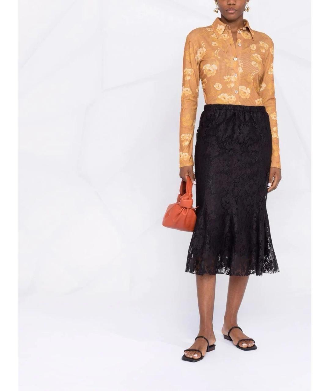 PHILOSOPHY DI LORENZO SERAFINI Черная юбка миди, фото 2