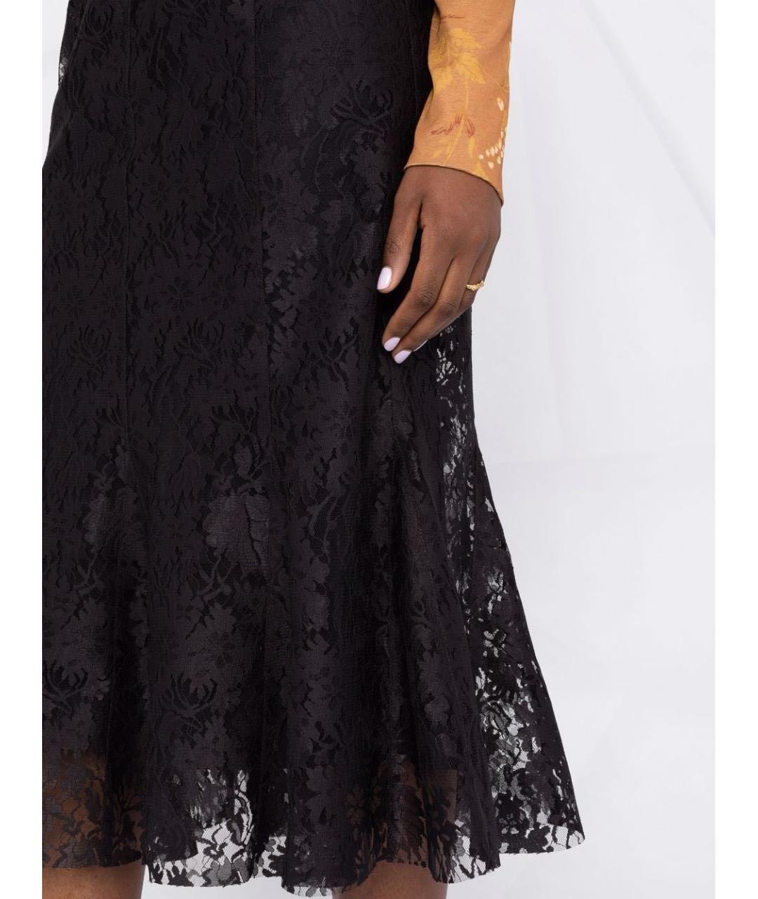 PHILOSOPHY DI LORENZO SERAFINI Черная юбка миди, фото 3