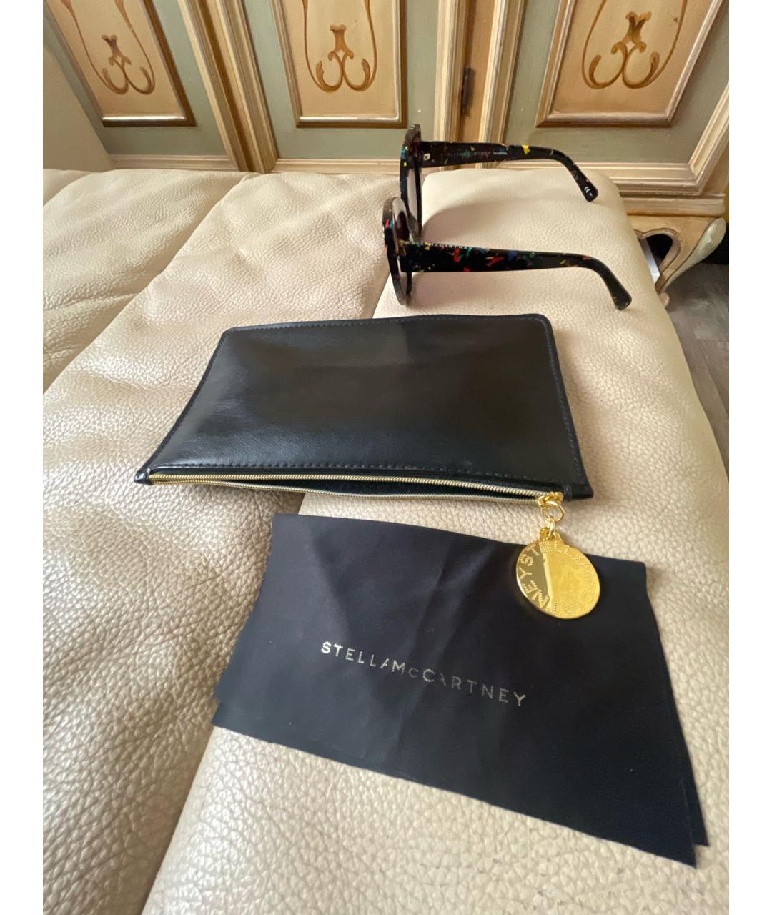 STELLA MCCARTNEY Черные пластиковые солнцезащитные очки, фото 4