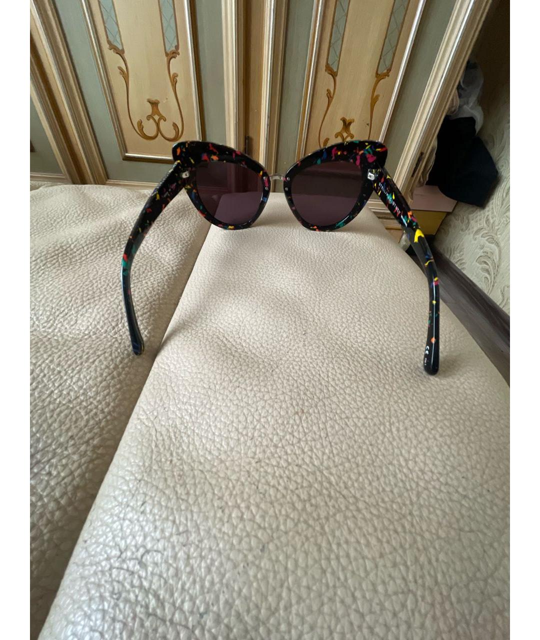 STELLA MCCARTNEY Черные пластиковые солнцезащитные очки, фото 5