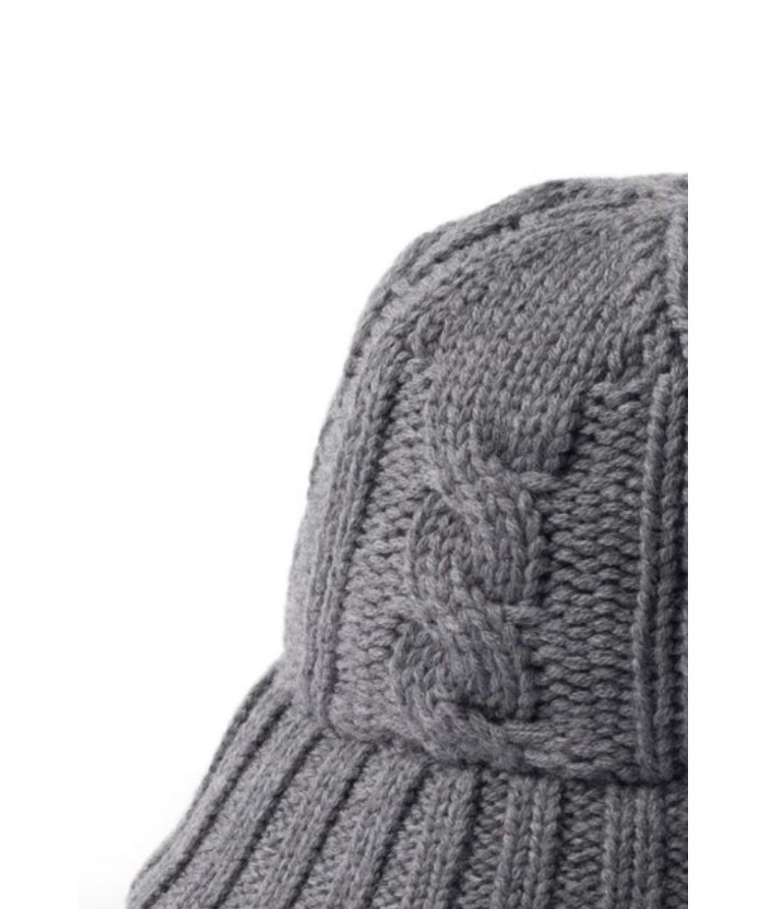 PRADA Серая шерстяная панама, фото 8