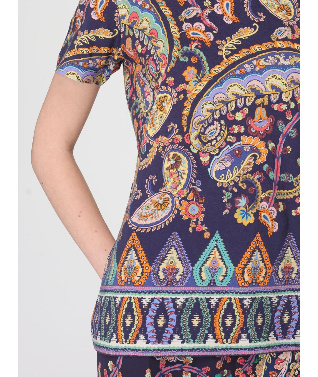 ETRO Мульти хлопковая футболка, фото 5