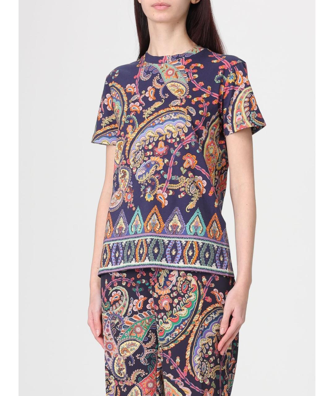 ETRO Мульти хлопковая футболка, фото 4