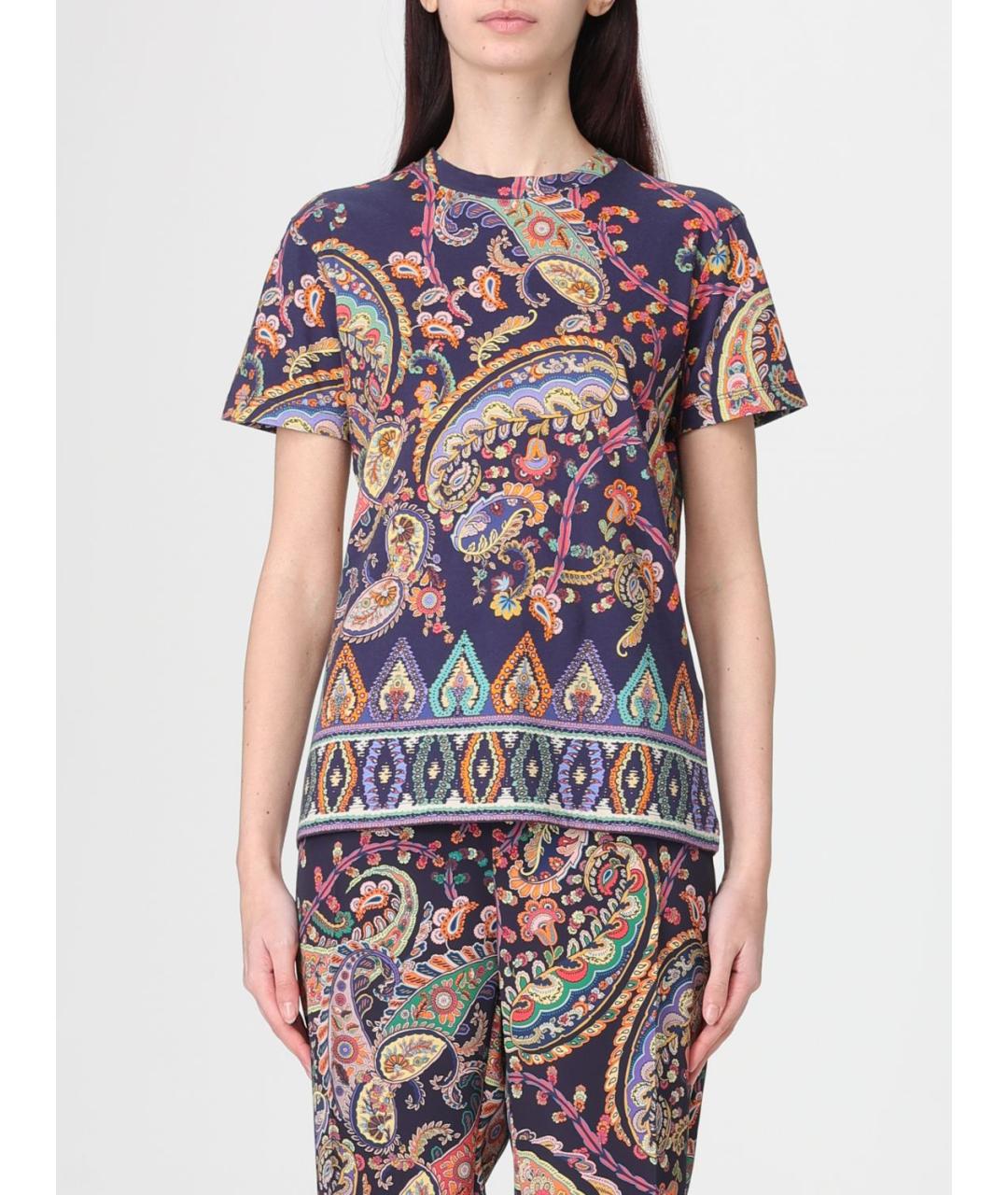 ETRO Мульти хлопковая футболка, фото 3