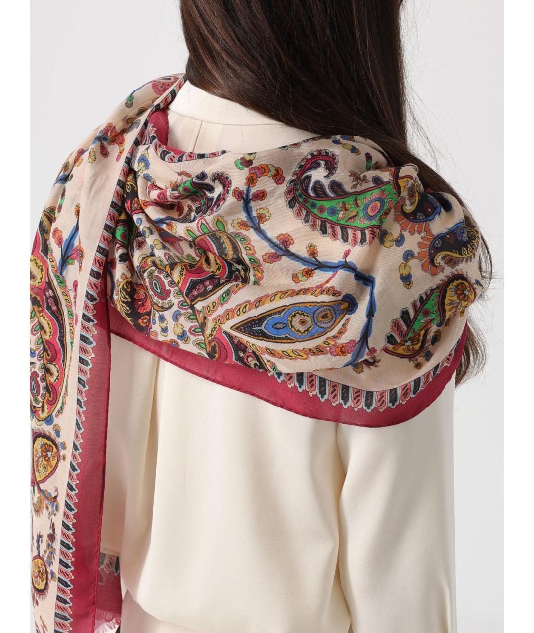 ETRO Мульти хлопковый шарф, фото 4