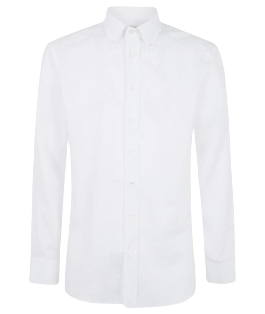 ETRO Белая льняная кэжуал рубашка, фото 1