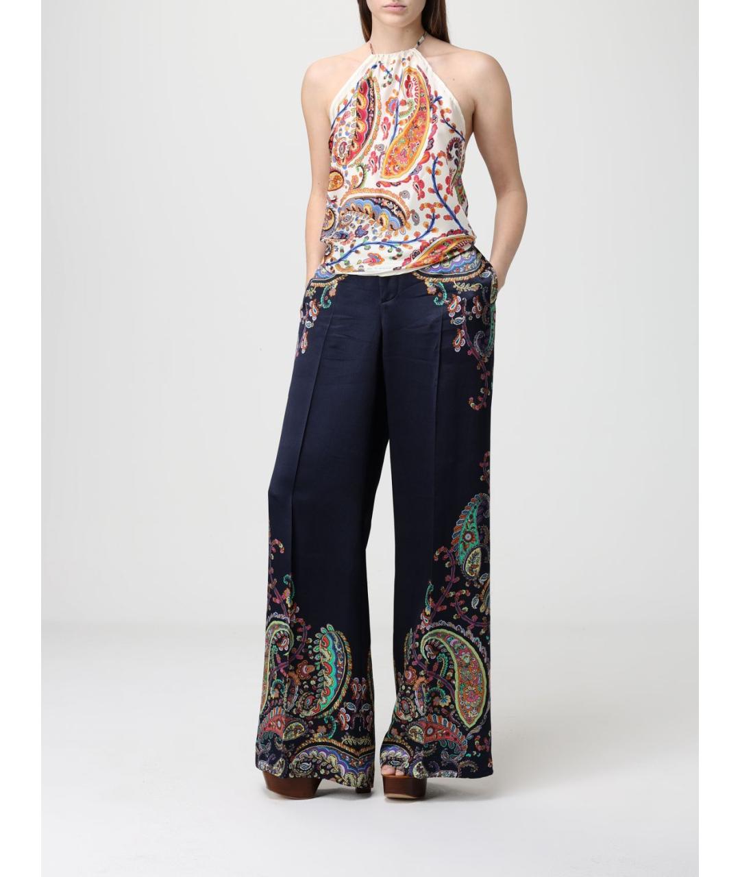 ETRO Белая шелковая майка, фото 2